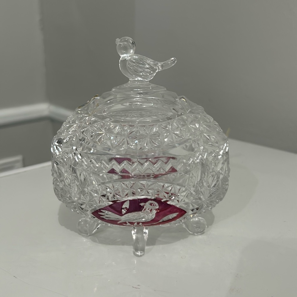 Candy bowl by Hofbauer with birds